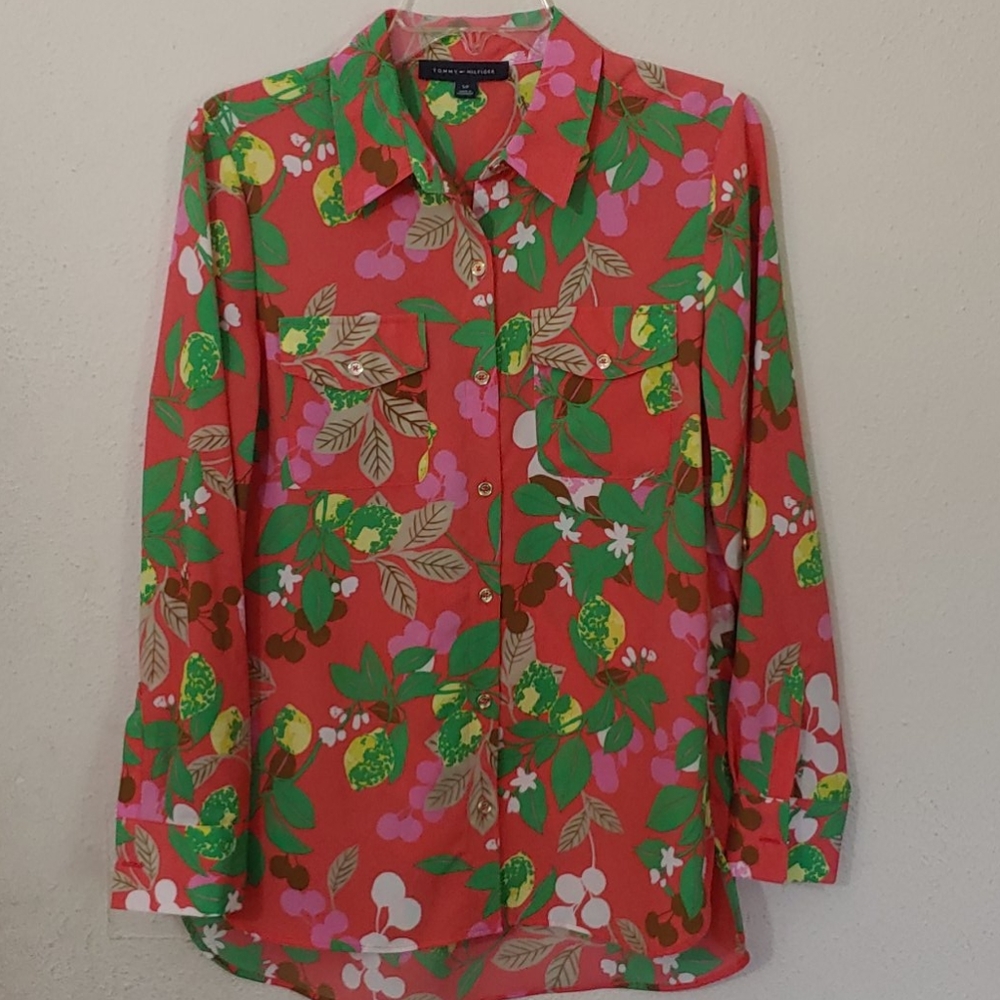 Tommy Hilfiger Women's Size Small Tunic Button Down
